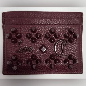 Christian Louboutin Deep Burgundy Card Holder